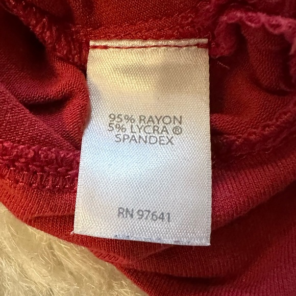 j jill medium brick red 3/4 sleeve tee - Picture 5 of 8